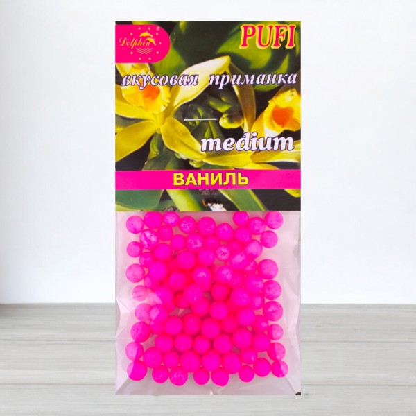 Пінопластова наживка Dolphin Pufi Міді, 6мм, Ваніль